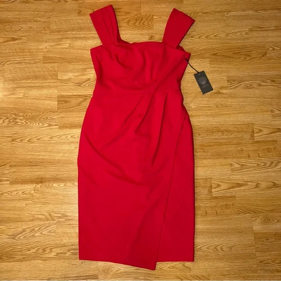long sleeve black cocktail dress Elegant Long Sleeve Knee-Length Black Cocktail Dress Medium main image 0